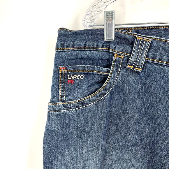 Lapco Flame Resistant Straight Leg Jeans Blue Men's Size 40 - Picture 4 of 7
